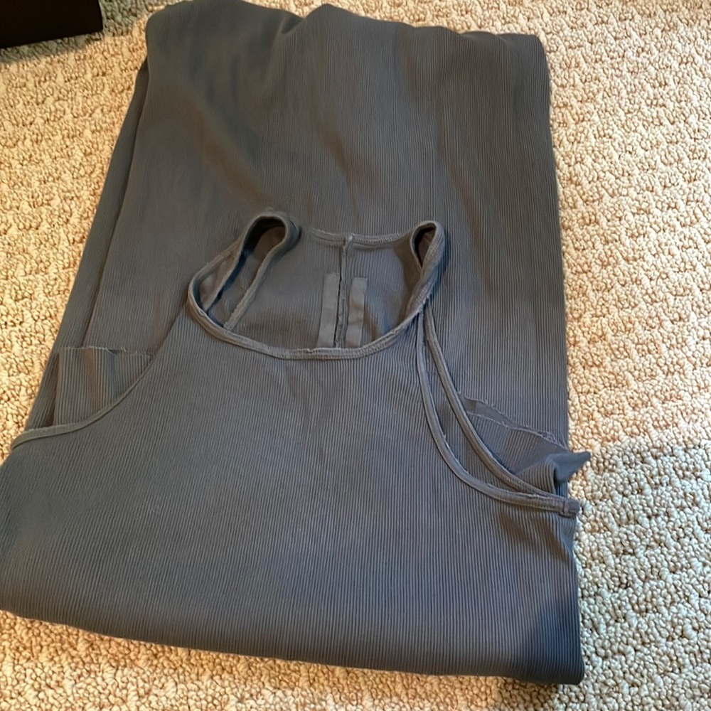 Rick owens long ribbed “dark dust” dress